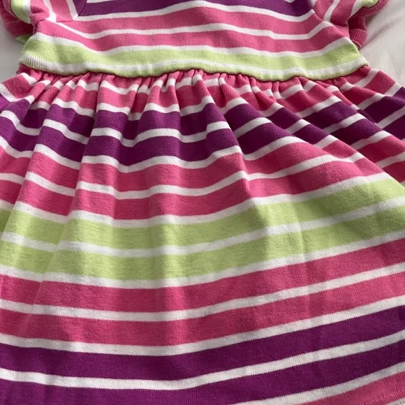 6/$35 Hannah Anderson striped button summer dress size 70 (6/12 months) - Picture 3 of 3